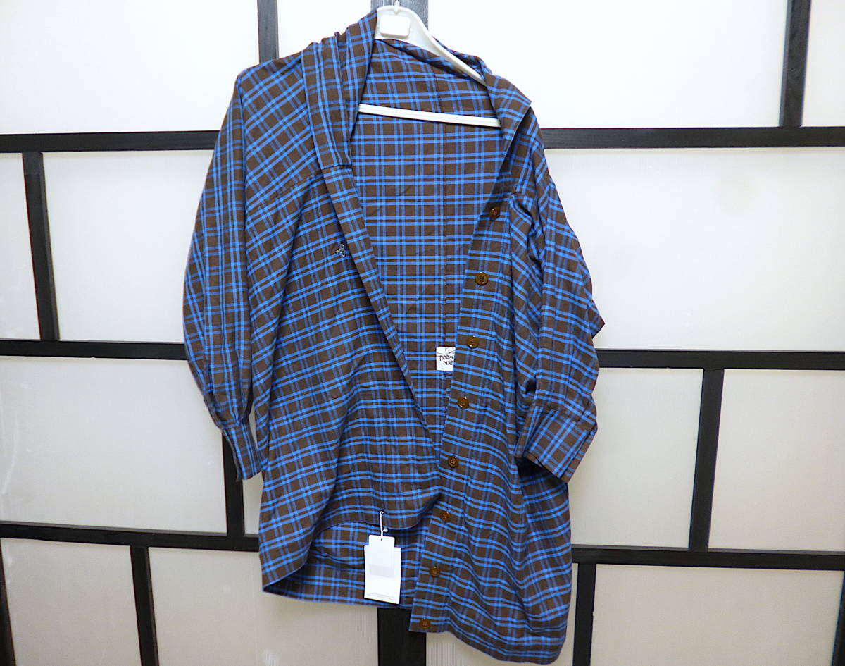 新品 ヴィヴィアンウエストウッドマン チェック柄 変形 デザインシャツ / Vivienne Westwood MAN拍卖