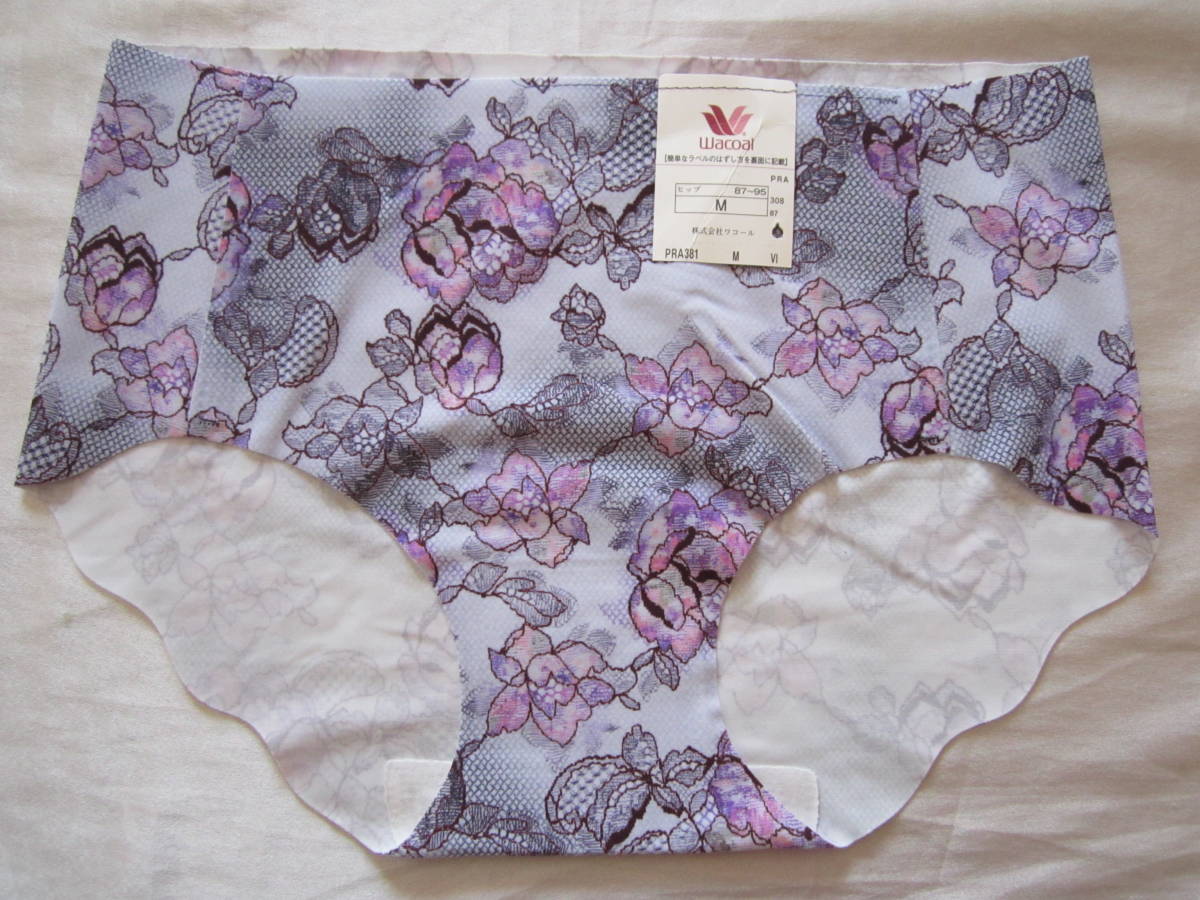 【ワコール】ヌーディヘムショーツ M パープル 拍卖