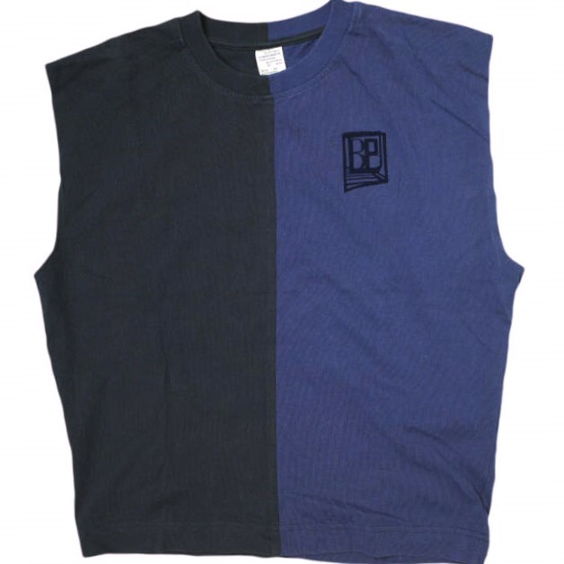 BAUM UND PFERDGARTEN バウムウンドヘルガーデン JIRINO TOPS バイカラースリーブレスTシャツ S NAVY トップス g16471拍卖