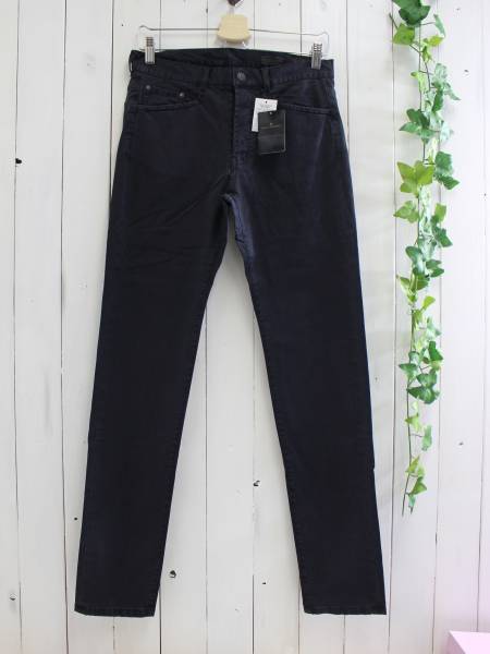 新品*nano universe ナノユニバース*レギュラーライン5Pパンタローニパンツ S ネイビー拍卖