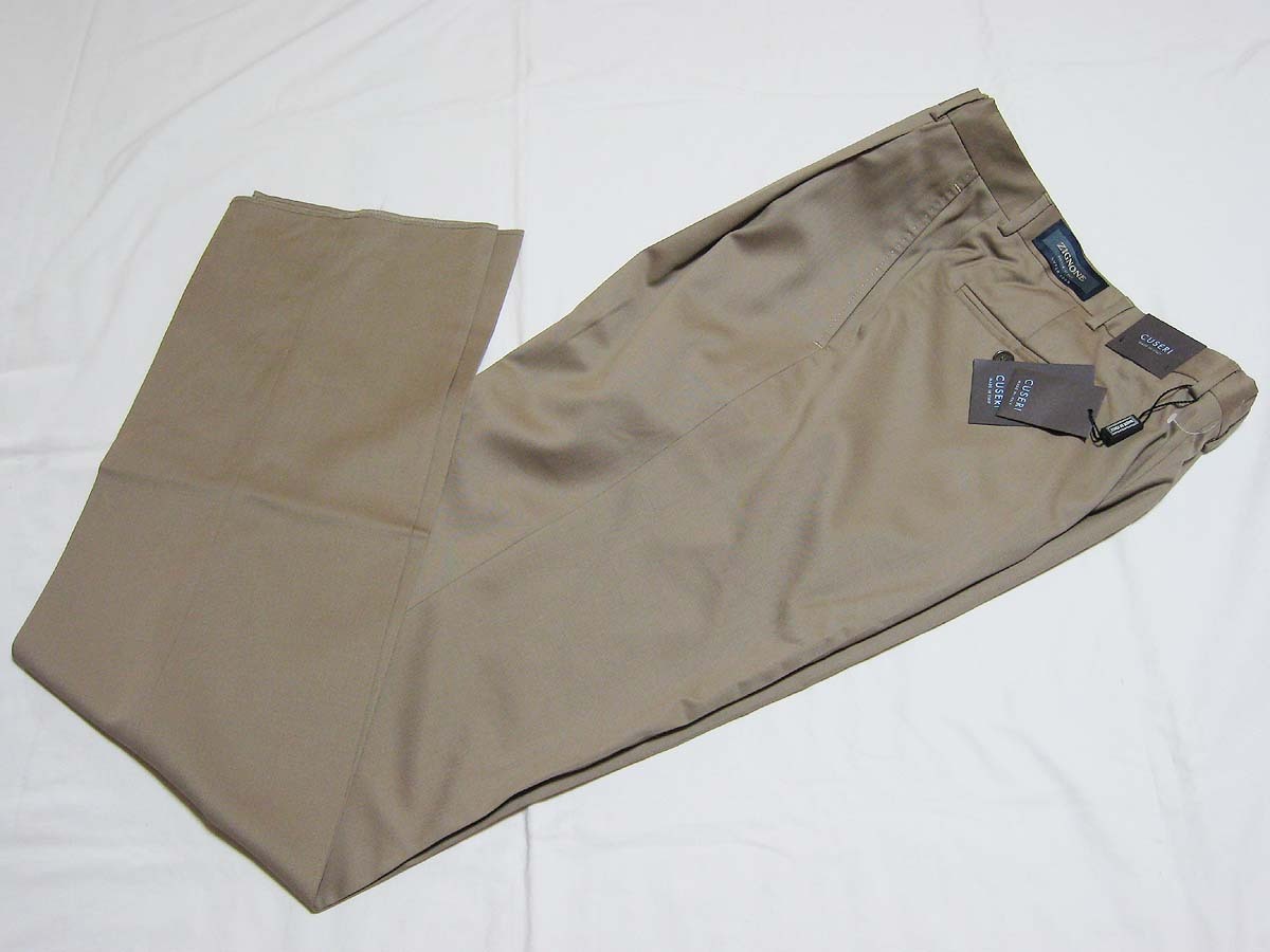 CUSERI イタリア製ウールスラックス 32R ZIGNONE super 100's 新品拍卖