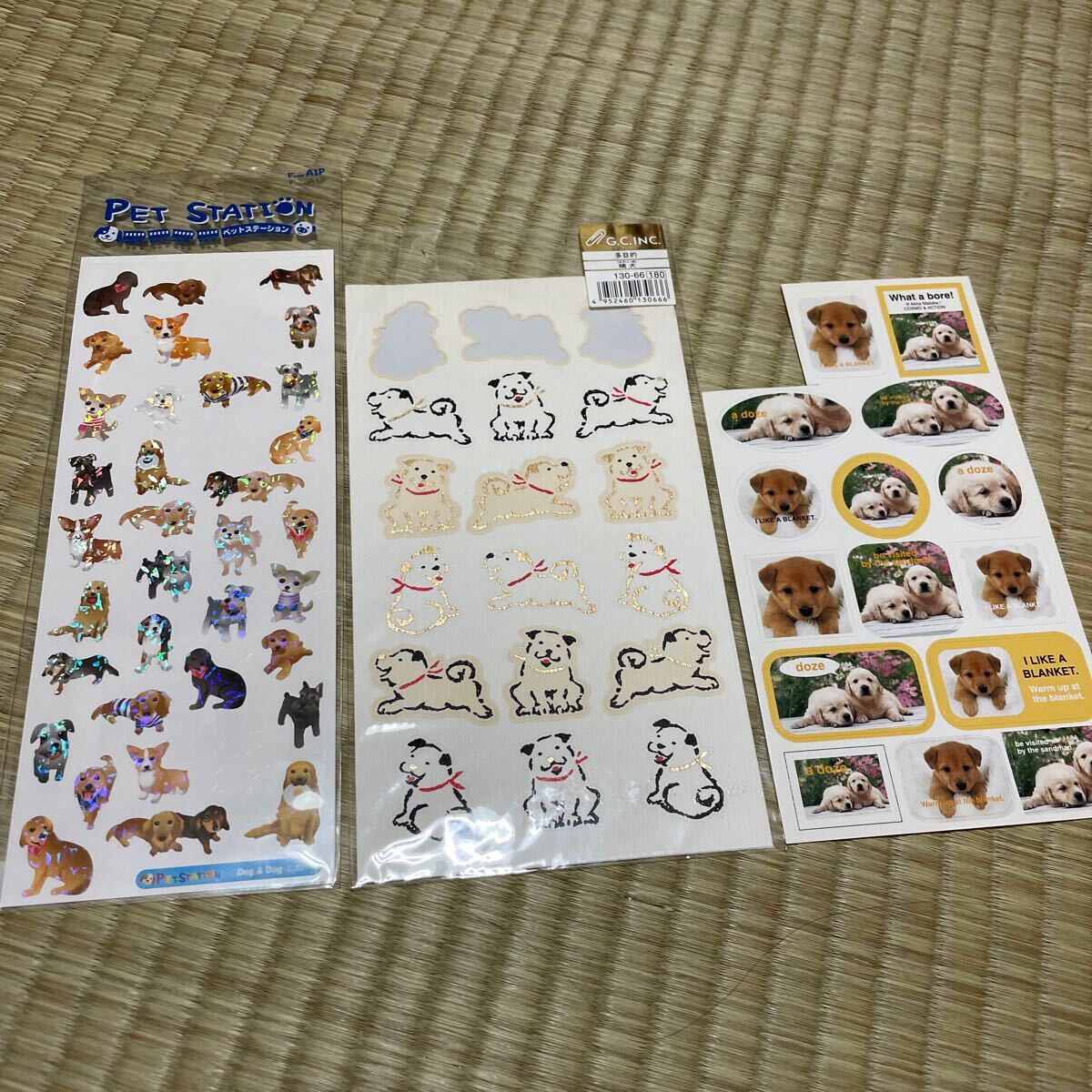 【送料無料】犬 ワンちゃん シールセット いぬ 使いかけ 使いさし拍卖