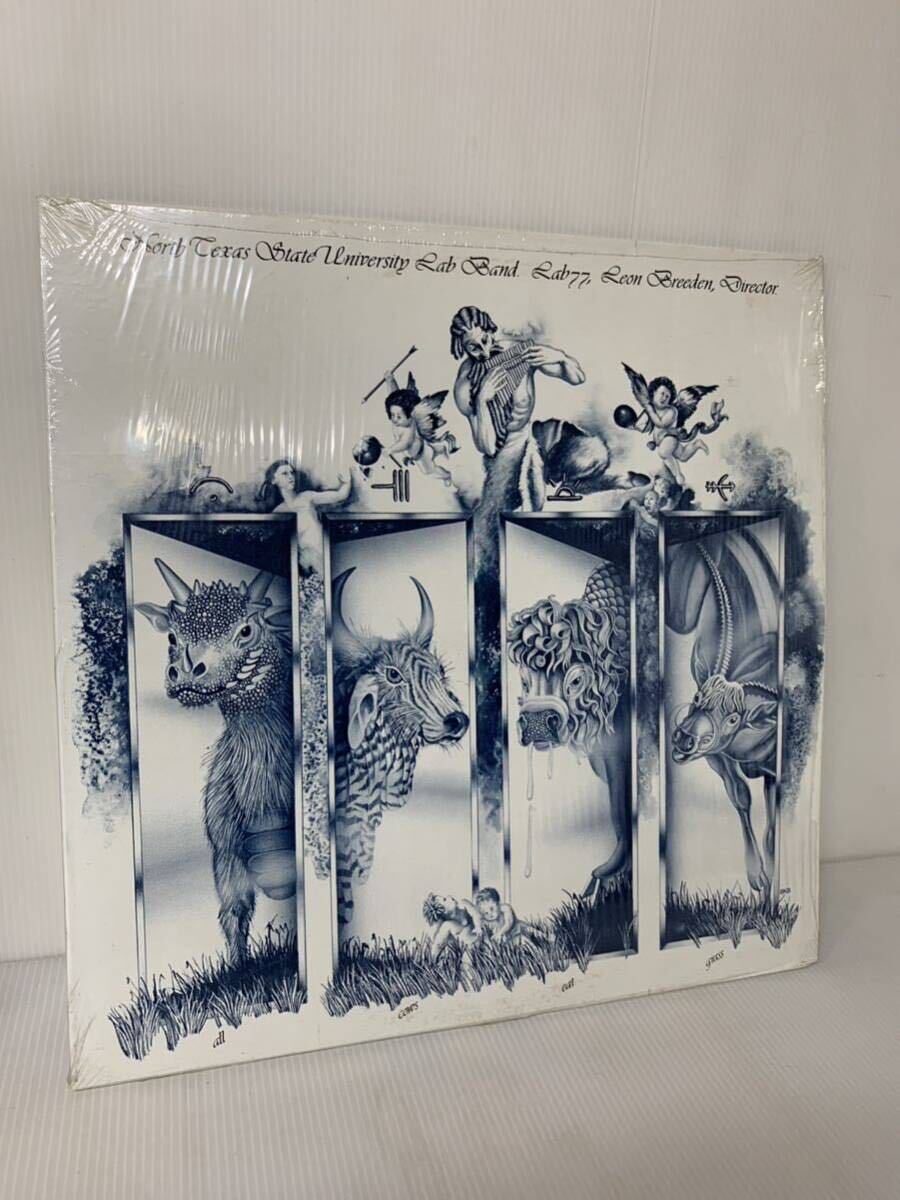 North Texas State University Lab Band Leon Breeden Lab 77 All Cows Eat Grass Label NTSU Lab Jazz LJ-77 1977拍卖