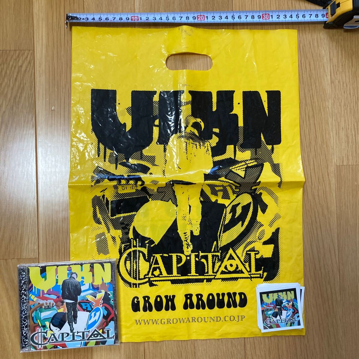 VIKN CAPITAL CD ステッカー GROW AROUND ショッパー B.D. バイケン 日本語ラップ hiphop グロウアラウンド テトラド NIPPS ブッダブランド拍卖