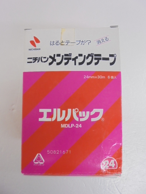 【KCM】□Y-nichiban-13-6s★箱傷み・未使用品★ニチバン メンディングテープ大巻 エルパック 24mm×30m 6巻入 MDLP-24拍卖