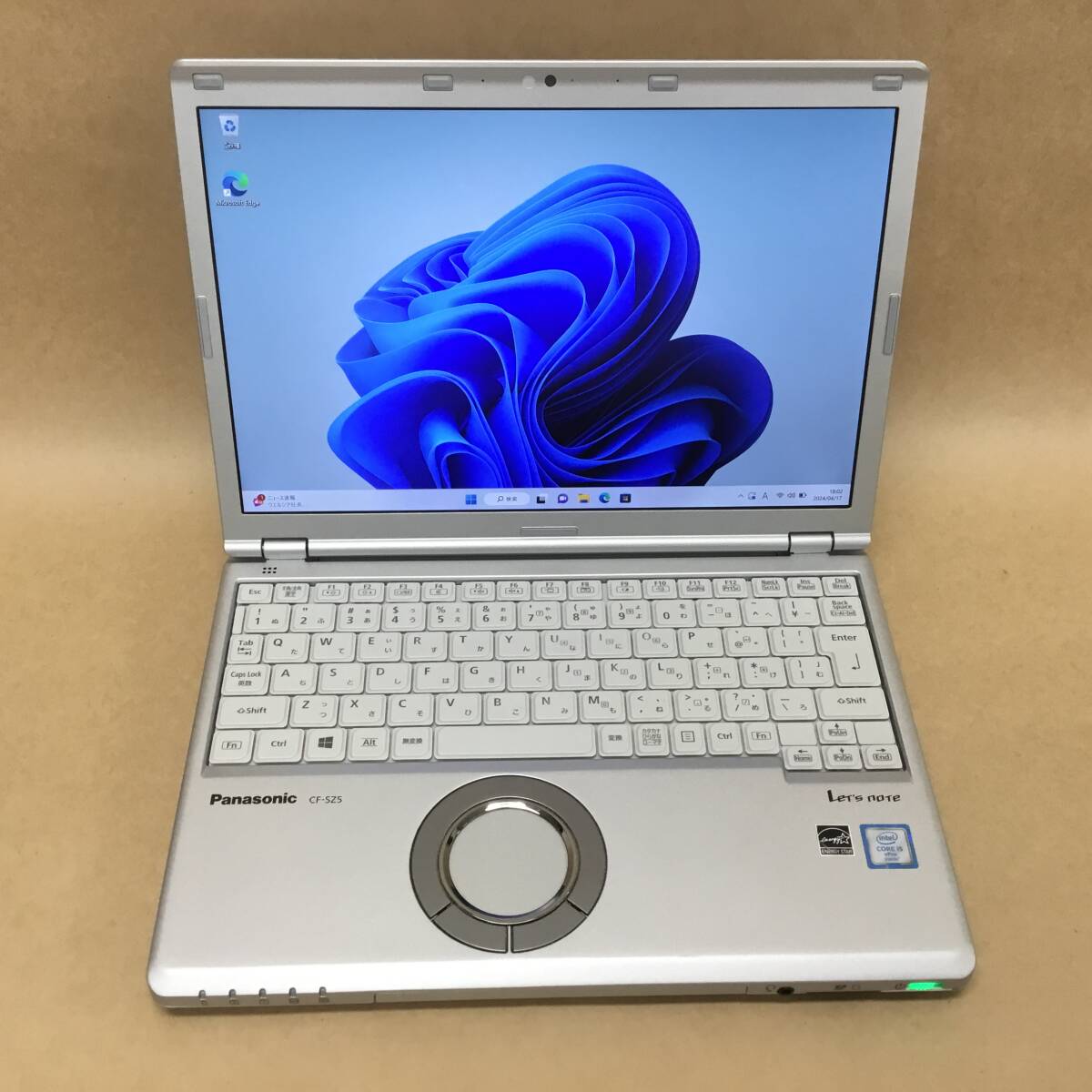 【2404093939-2】 PANASONIC ノートパソコン CF-SZ5PDFVS CI5(6300U)-2.4GHZ 4GB SSD128GB 12.1インチ WIN11P 無線 BLUETOOTH カメラ拍卖