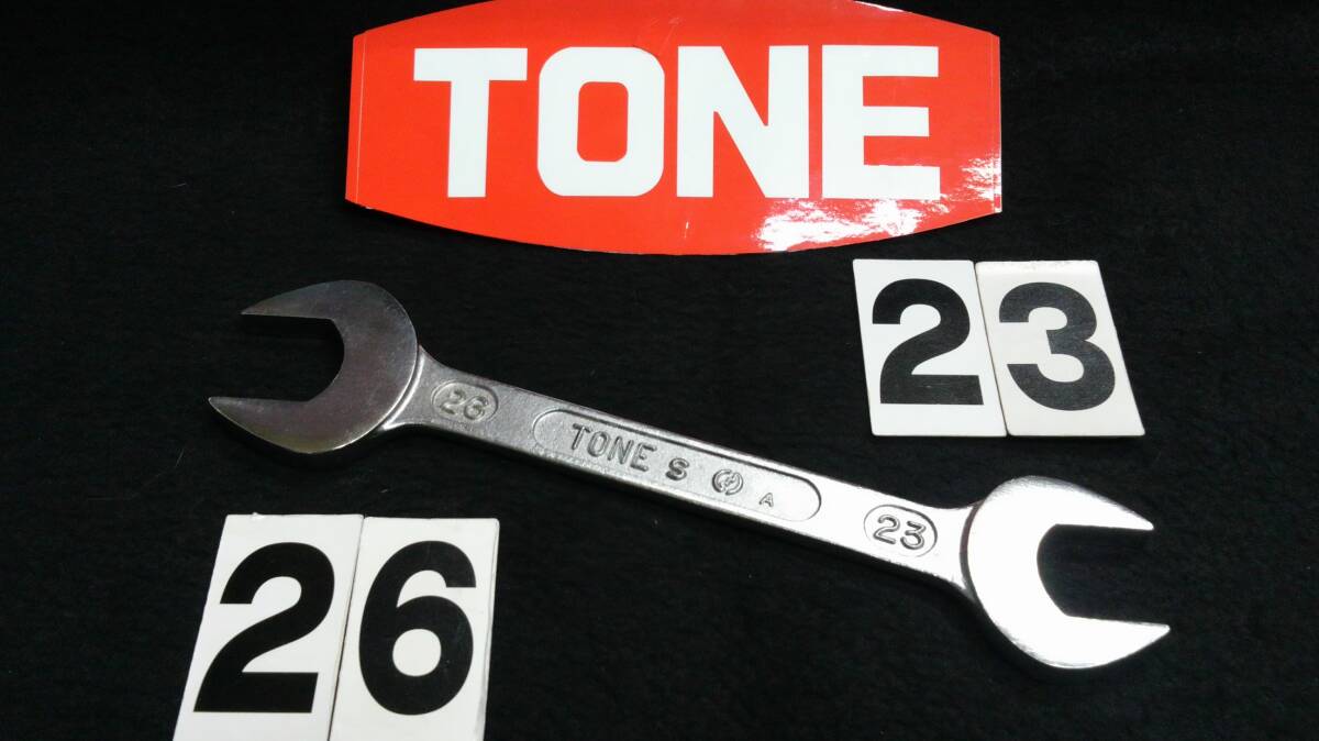 <09046メ> トネ TONE スパナ 26-23mm 未使用拍卖
