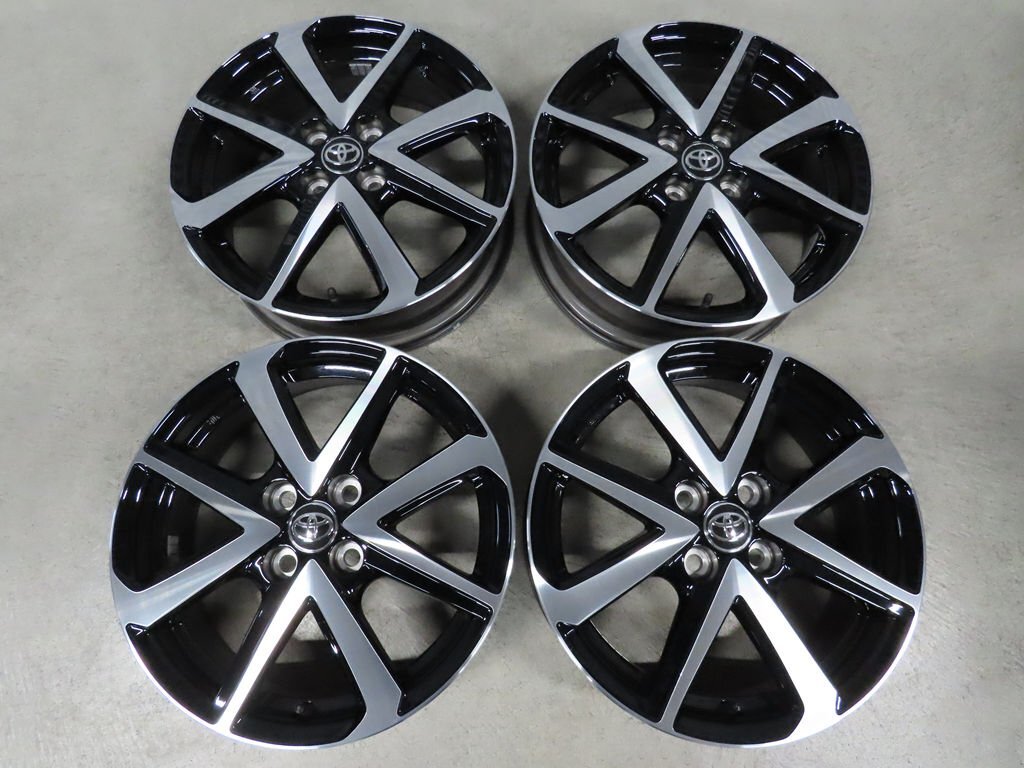 160カローラ フィールダー 後期 トヨタ 純正 NRE160 W×G 5.5J +45 PCD100 4穴 16インチ 納車外し ガリ傷無し 4本拍卖