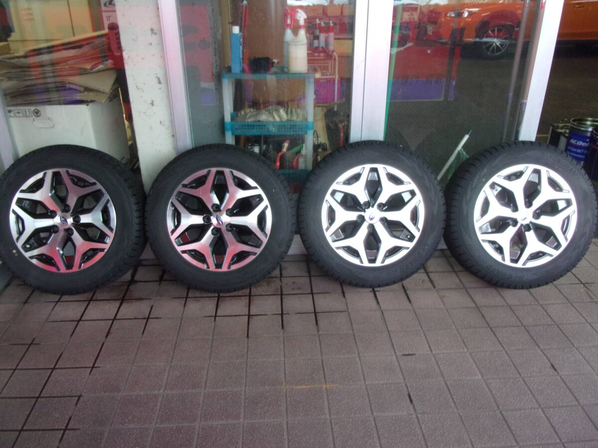 ♪S3171 スバル フォレスターSK9 純正アルミホイール ヨコハマ アイスガード 225/60R17 タイヤセット♪拍卖