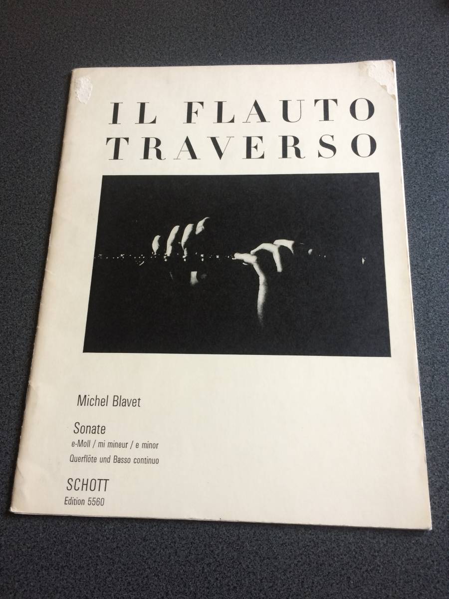 ♪♪フルート ・ミシェル・ブラヴェ/Sonate 楽譜♪♪拍卖