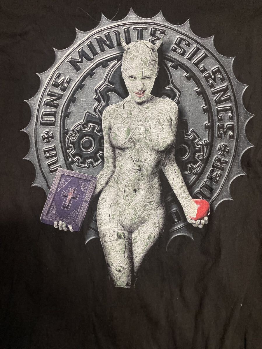 激レア One Minute Silence Tシャツ ヴィンテージ サイズXL ワン・ミニット・サイレンス Marilyn Manson ブラック バンドTシャツ拍卖