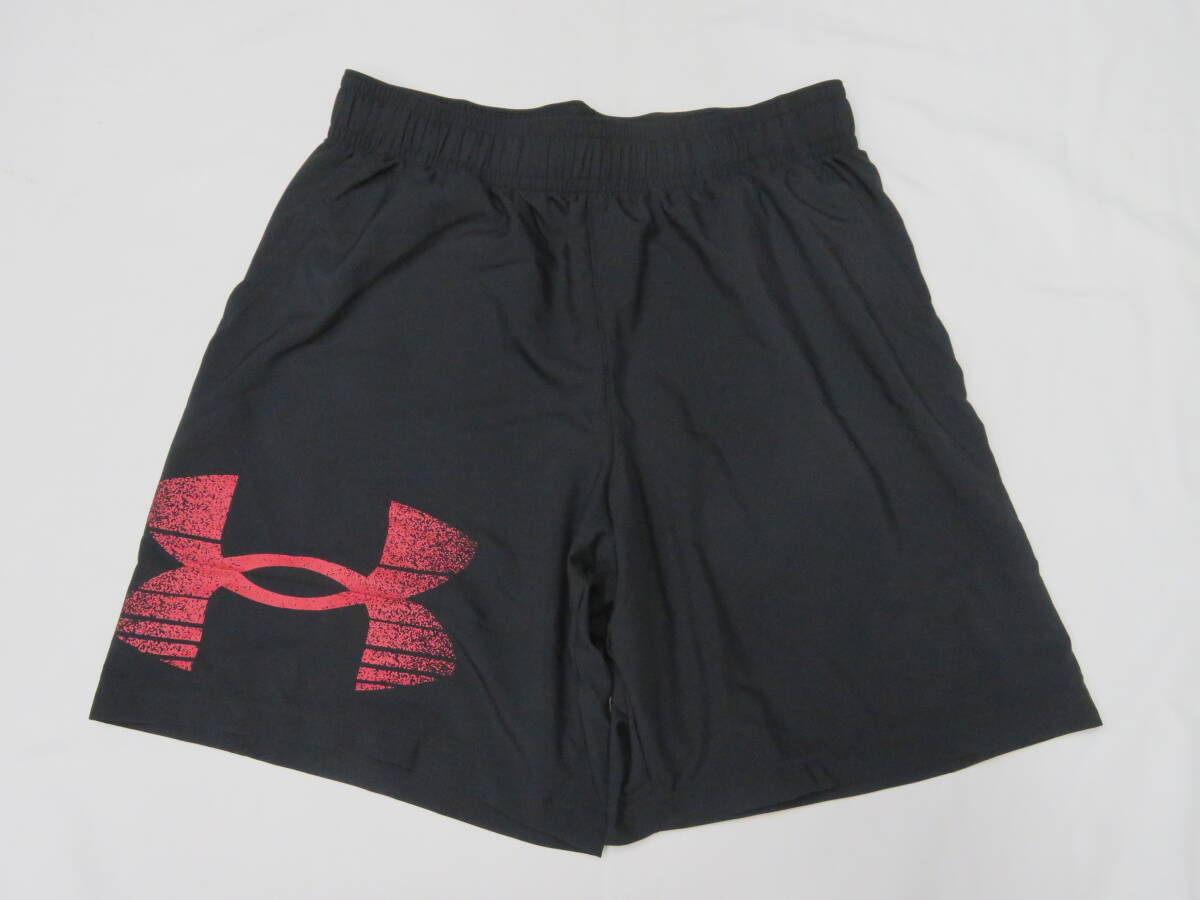 350 アンダーアーマー UA WOVEN GRAPHIC LOGO SHORTS 黒(LG)拍卖