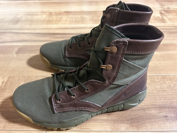 良品、限定、レア!NIKE ナイキ SFB 6’ SPスペシャルフィールドブーツ アーミーグリーン/ブラウン 2014年製 27.5cm US9.5 ACG LAB ビーブロ拍卖
