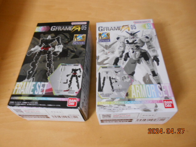 モバイルガンダム GフレームFA05 62Aと62F(アーマーとフレーム) 完全未開封 お菓子を食べない バンダイ拍卖