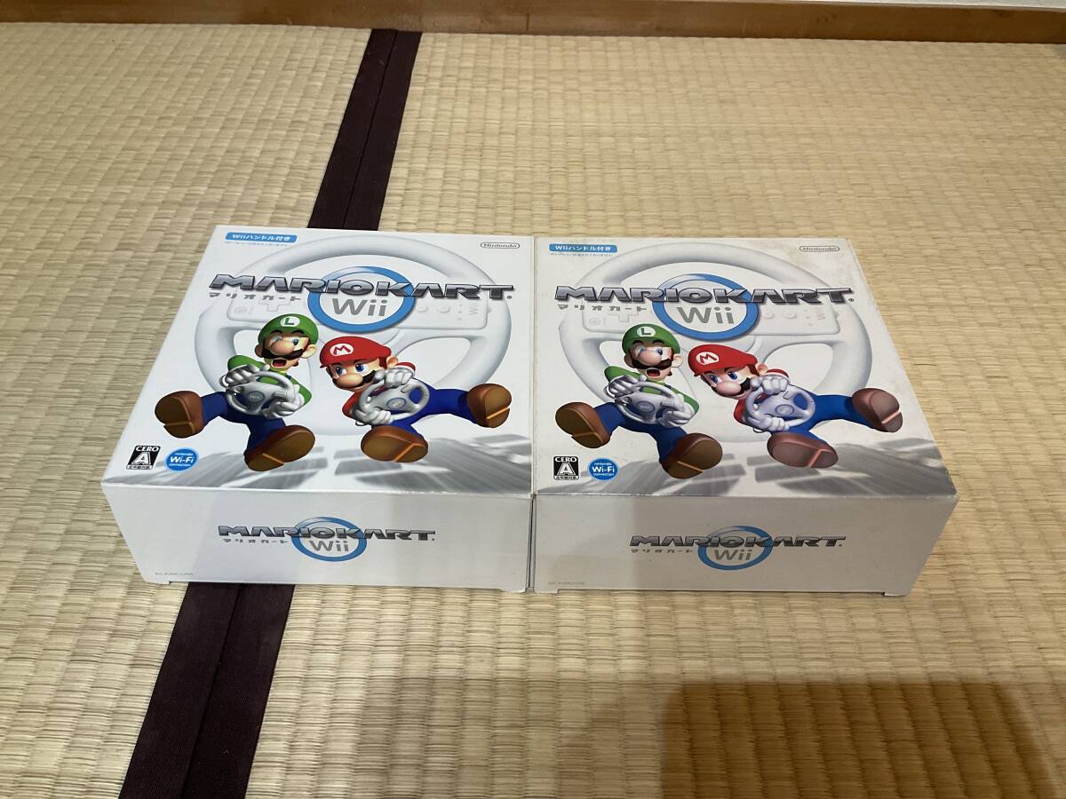 マリオカートWii・Wiiハンドル セット ジャンク拍卖