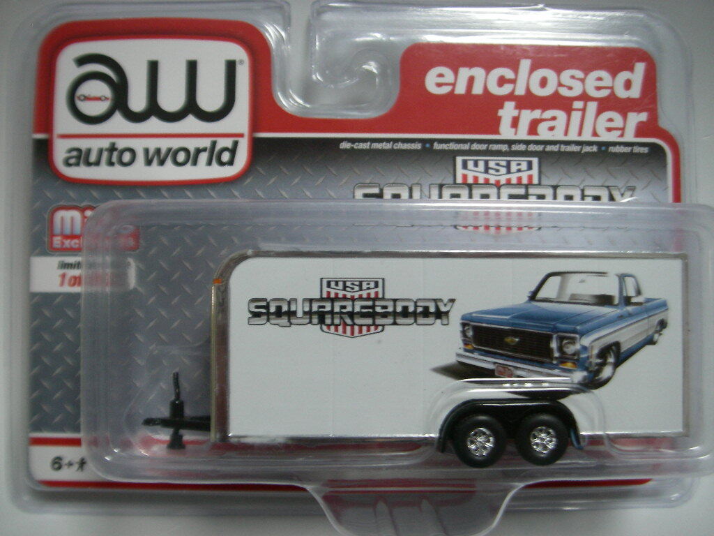 aw (白) エンクローズド トレーラー 積車 <未開封> オートワールド mijo Exclusives M&J Toys拍卖