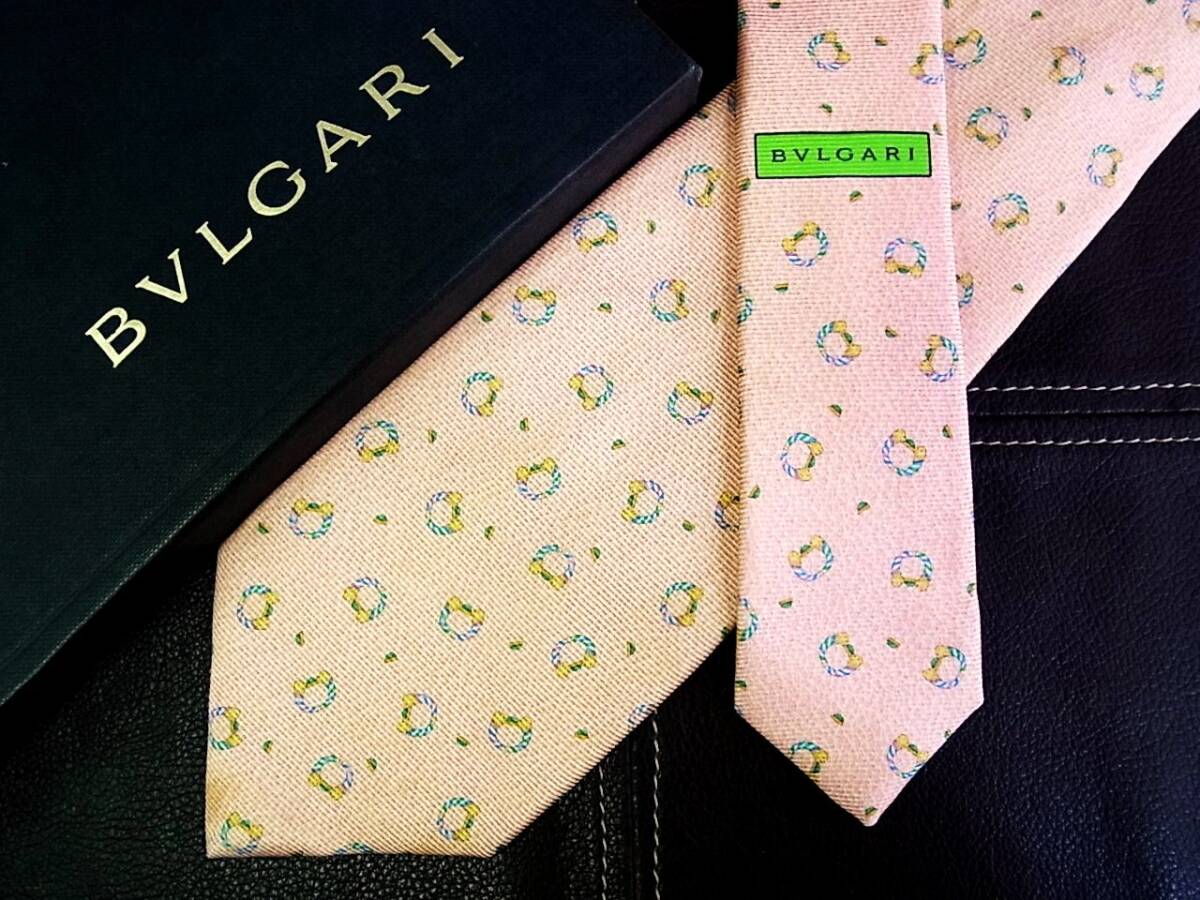 ●5-0795●在庫処分SALE●【BVLGARI】ブルガリ 【】「最高級セッテピエゲ」 ネクタイ ★拍卖
