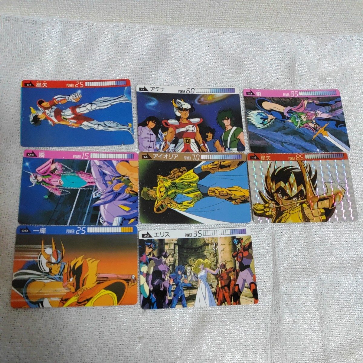 【激レア】バトルメモリアル イラストカード 聖闘士星矢 part2 カードダス トレカ キラ 星矢 瞬 アイオリア アテナ 0412-A3-SA9拍卖