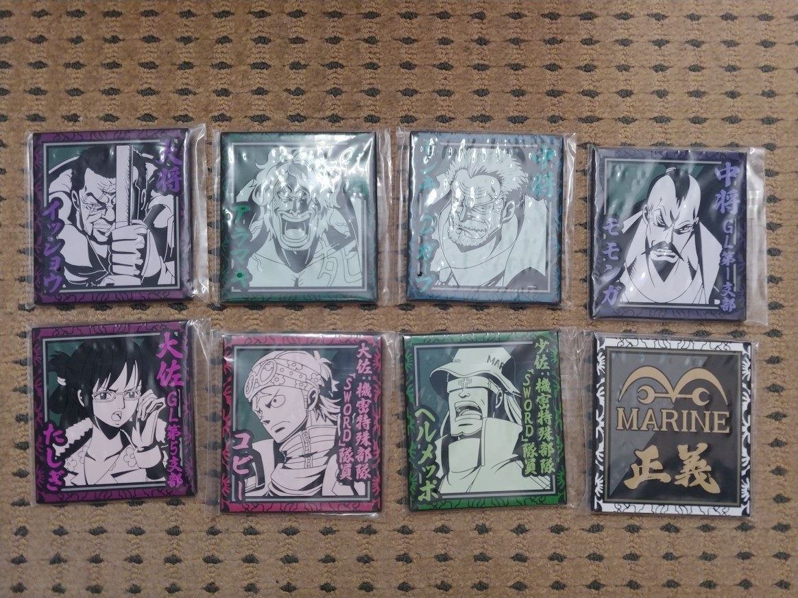 【内袋未開封】一番くじ 一番くじ ワンピース 絶対的正義 H賞 ラバーコースター 8種セット ラバースタンド ラバスト ラバマス拍卖