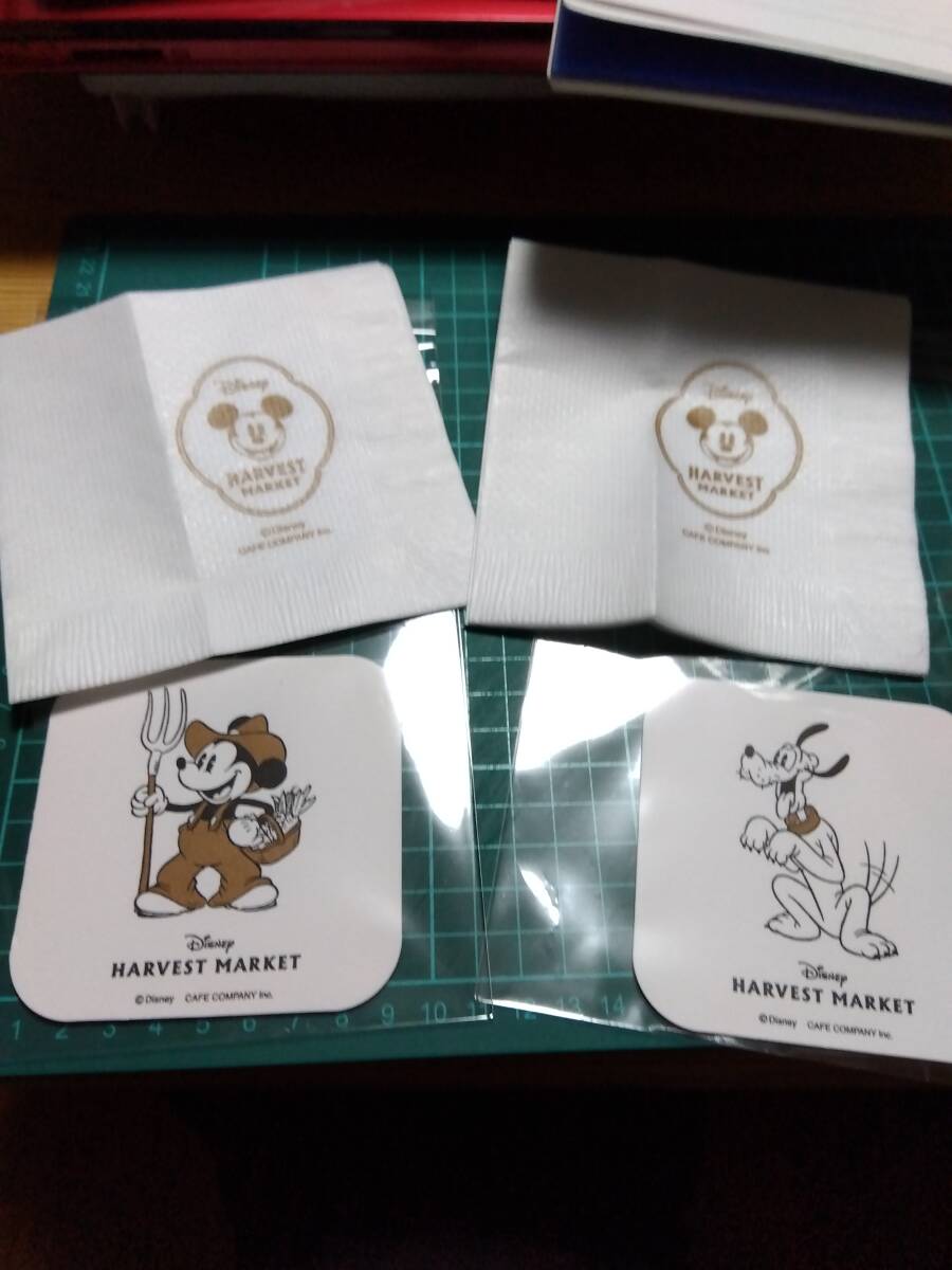 ..AC ディズニー ハーベストマーケット コースター 紙ナフキン ミッキー プルート拍卖