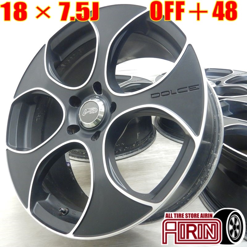 中古 アルミホイール 18インチ RAYS DOLCE レイズ ドルチェ 4本セット キックス ジェイド ノア ヤリスクロス CX-5 などに アルミ ホイール拍卖