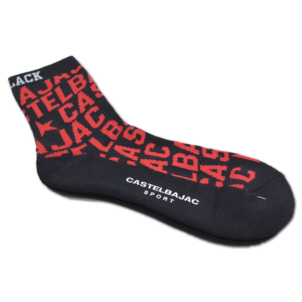2024新作【カステルバジャック】メンズ 靴下 ソックス 黒 7234193156-99 CASTELBAJAC カジュアル ゴルフ メール便可 ポップ おしゃれ @拍卖