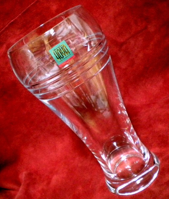 売切 HOYA クリスタルカット ビールグラス 大容量380cc 1客 未使用品 A/C 纏購入特典有 寸法φ上70中56下57×H164mm 重量310g 口元厚1.5mm拍卖