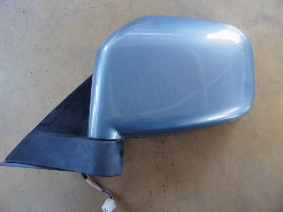 H17 パジェロ ミニ H58A 左 サイド ミラー 電格 F04A26 ライトグリーン ツートン 中古品拍卖