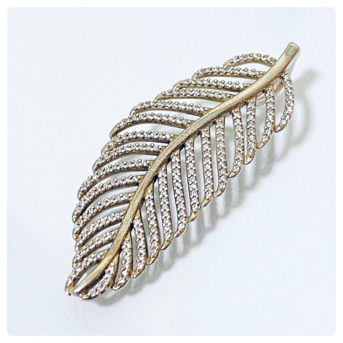 PANDORA パンドラ シルバー925 sterling スターリング フェザー リーフ ペンダントトップ ペンダントヘッド チャーム拍卖