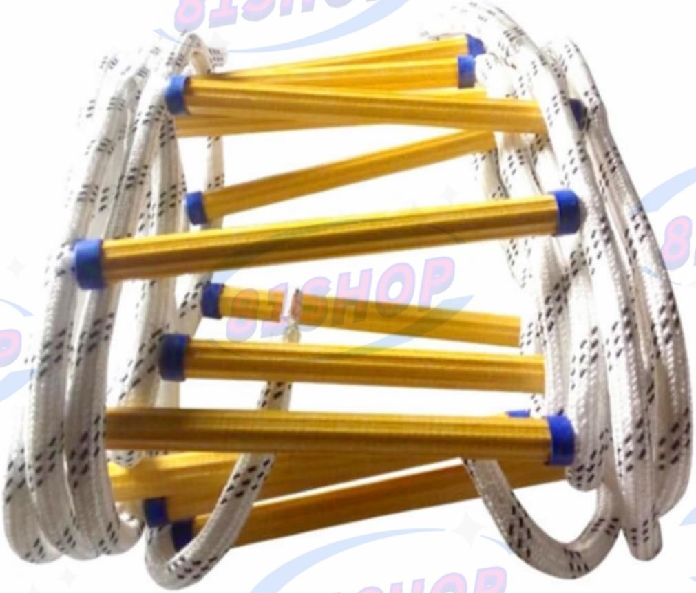 「81SHOP」避難はしご 縄はしご 縄梯 家庭用樹脂製はしご 逃げはしご 救援 滑り止め付き 逃げなど緊急対応に 耐荷重100kg (15メートル)拍卖