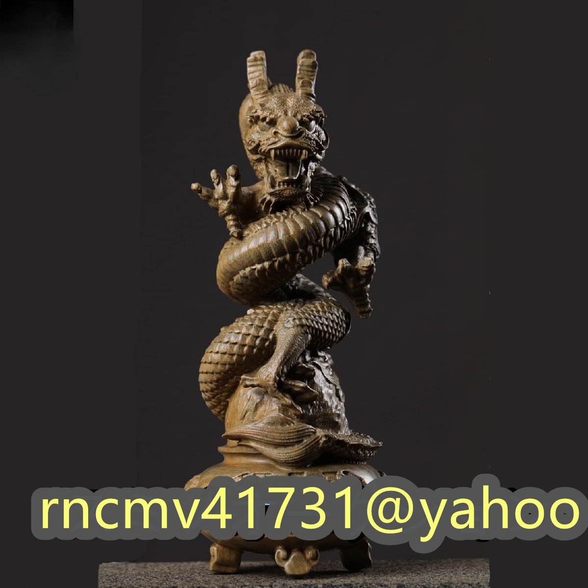 「81SHOP」木彫り 風水龍 昇運金龍 龍の置物檀木高級天然木手作り 縁起物 玄関 お守り 金運アップ 置物 開運昇運 機運上昇 風水インテリア拍卖