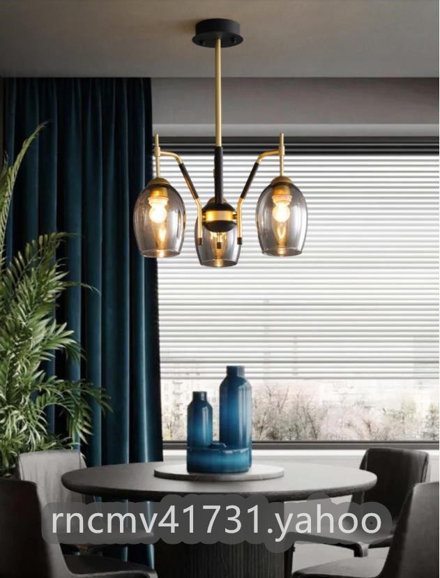 「81SHOP」 天井照明 北欧 デザインインテリア 3灯式ペンダントライト シェード レトロ おしゃれ 吊り下げ照明 インテリア 洋風照明拍卖