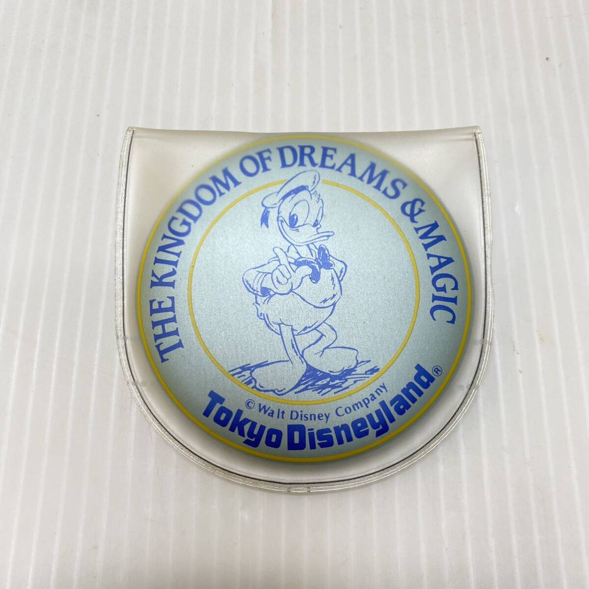 東京ディズニーランド ドナルドダック 缶バッチ風 手鏡 ハンド ポケット ミラー キャラクター グッズ 当時物拍卖