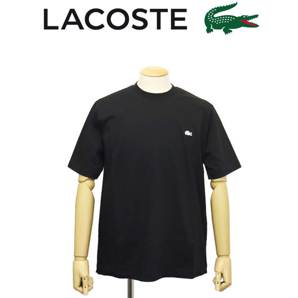 LACOSTE(ラコステ) TH4705 バックプリント ベーシック Tシャツ 031ブラック LC371 3-S拍卖
