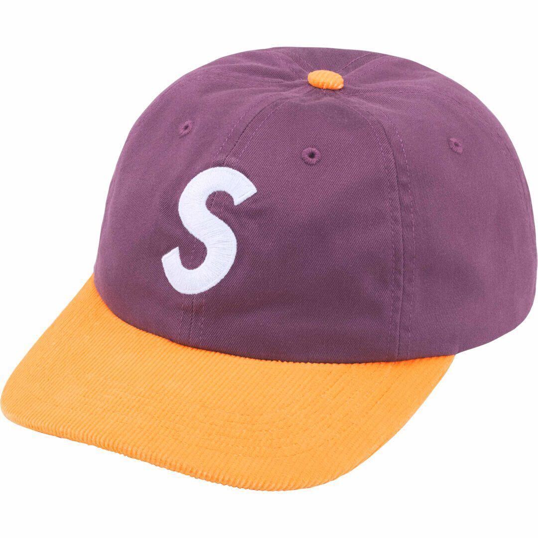 【新品未使用】 24SS 新品 SUPREME シュプリーム 2 TONE S LOGO 6 PANEL CAP キャップ 帽子 ぼうし エスロゴ PURPLE パープル 紫色拍卖