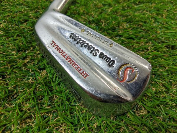 レア Spalding Dave Stockton International ORIGINAL 単品4番 デイブストックトン マッスルバックアイアン 純正スチール革巻グリップ#13GZ拍卖