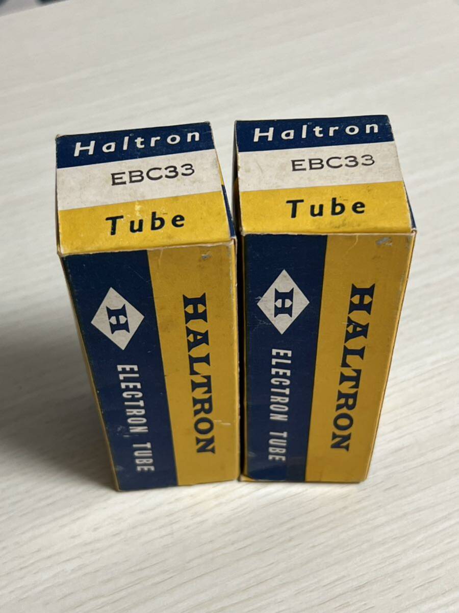EBC33 CV1055 HALTEON 2本 試験済み 真空管 おそらく未使用拍卖