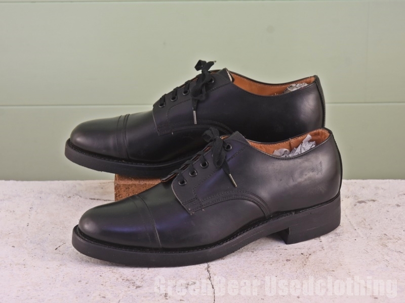 Z052 カナダ製 ビンテージ カナダ軍ブーツ 良い味 雰囲気抜群 黒 ブラック メンズ 8.5 26.5cm拍卖