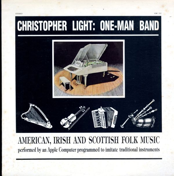 85年 USプレスLP!MONO盤 Christopher Light / One-Man Band【Kicking Mule / KM 242】Apple アップル コンピューター 伝統音楽 パソコン拍卖