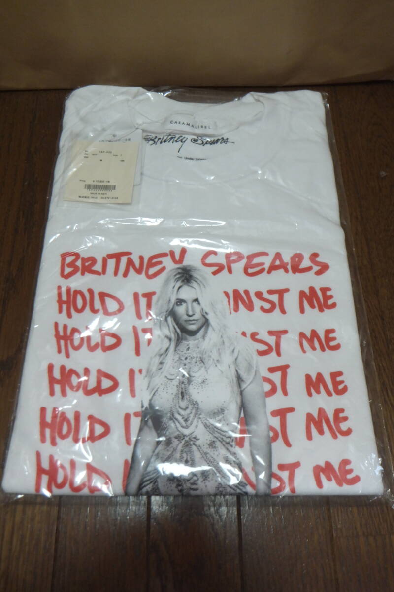BRITNEY SPEARS ブリトニースピアーズ Tシャツ 白 フリーサイズ CARAMALIBEL 3割引き!拍卖