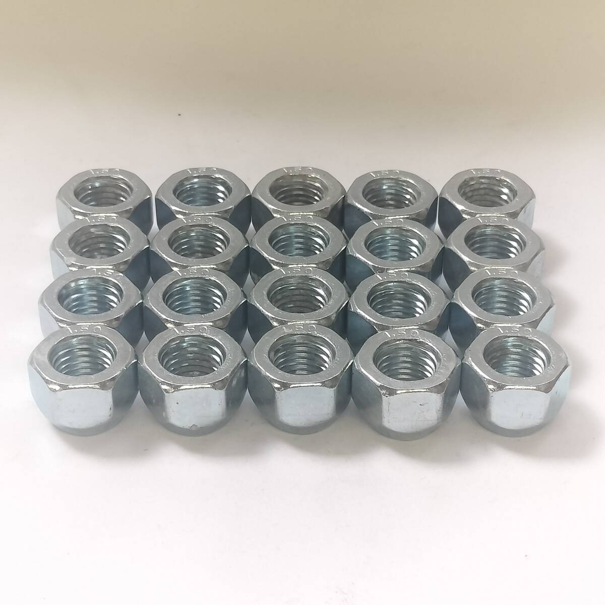 ホイールナット M12 x P1.5 19HEX 14mm シルバー 貫通タイプ 20個セット 新品 トヨタ ホンダ マツダ ミツビシ ダイハツ 〈0145〉 特価拍卖