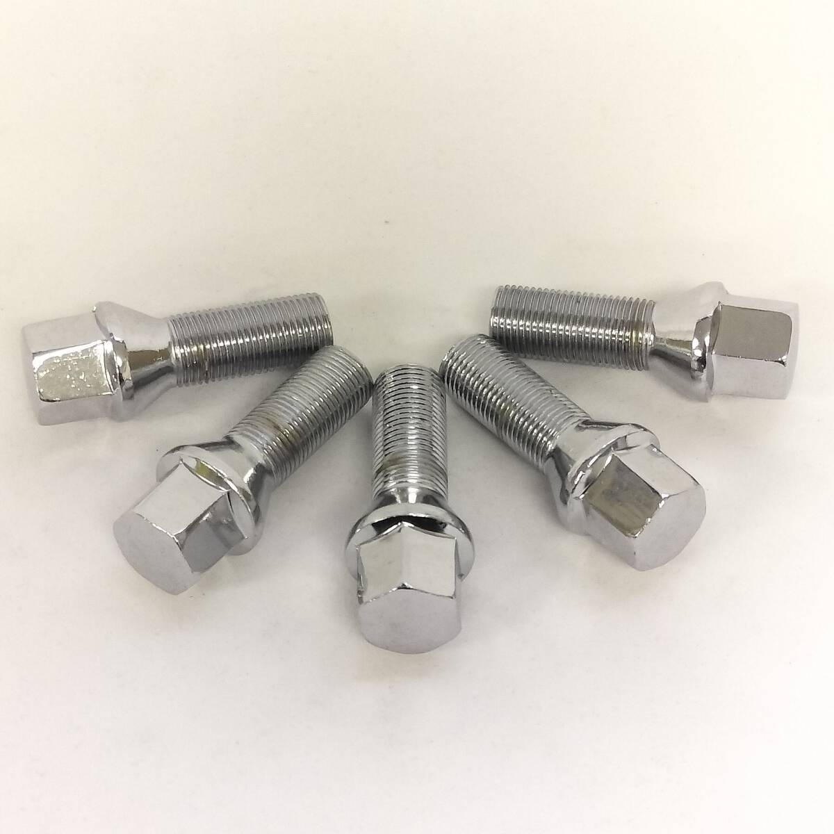 ラグボルト M14xP1.25 17HEX 首下30mm テーパー メッキ 5本セット 新品 BMW MINI など 〈1794〉 特価品!拍卖