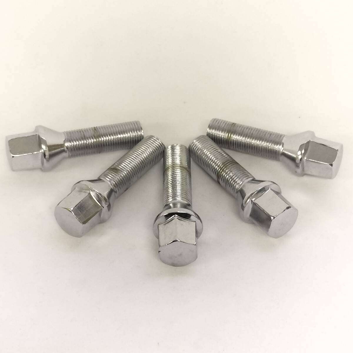 ラグボルト M14xP1.25 17HEX 首下40mm テーパー メッキ 5本セット 新品 BMW MINI など 〈1795〉 特価品!拍卖