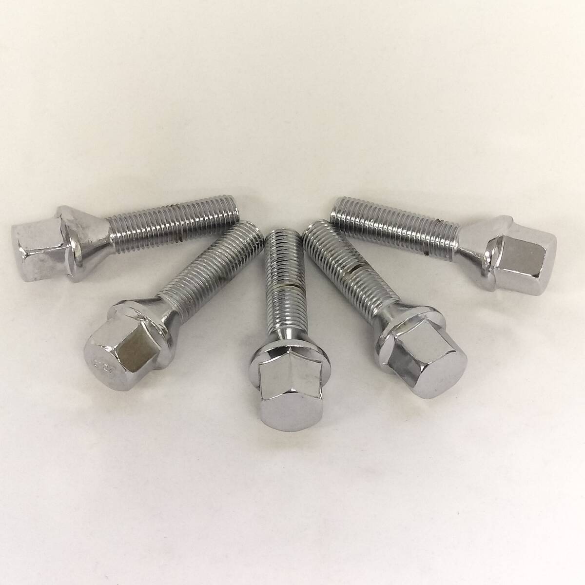 ラグボルト M12xP1.5 17HEX 首下40mm テーパー メッキ 5本セット 新品 ベンツ アウディ BMW ワーゲン オペルなど 〈1799〉 特価品拍卖