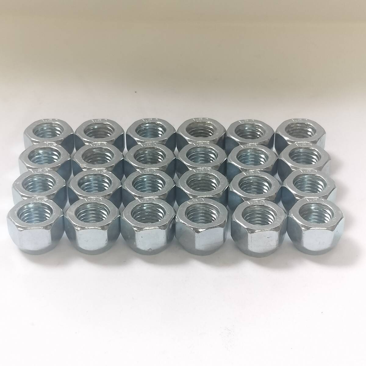 ホイールナット M12 x P1.5 19HEX 14mm シルバー 貫通タイプ 24個セット 新品 トヨタ ホンダ マツダ ミツビシ ダイハツ 〈0145〉 特価?拍卖