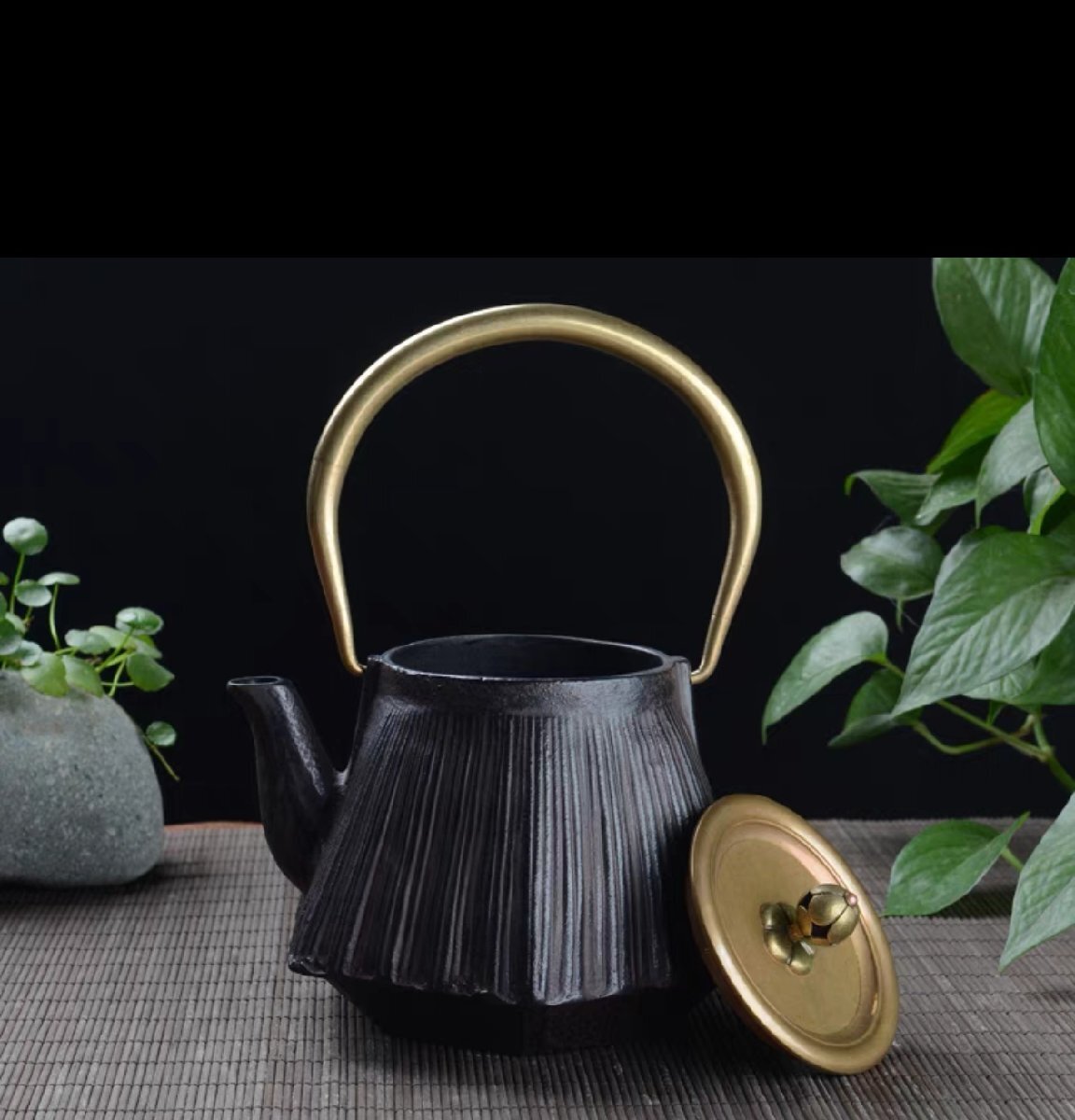 極上★職人手作り 老鉄瓶 壺 鉄やかん 鉄分補給 鉄びん★1300ml拍卖