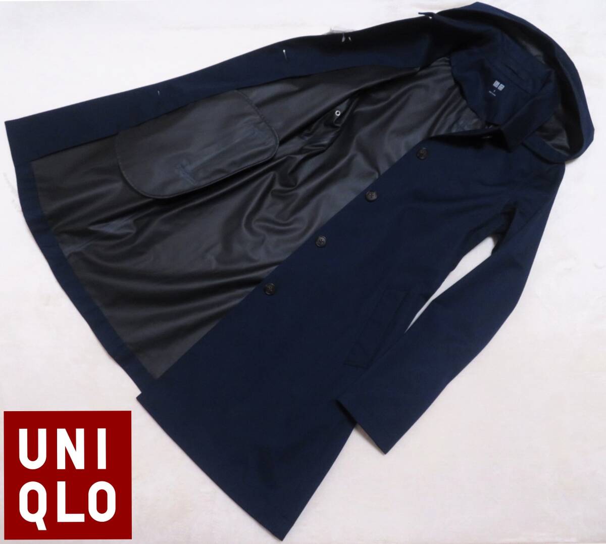 新品未使用 UNIQLO BLOCKTECH ユニクロ ブロックテックステンカラーコート 撥水 防風 スプリングコート レディースアウター レインウェア拍卖