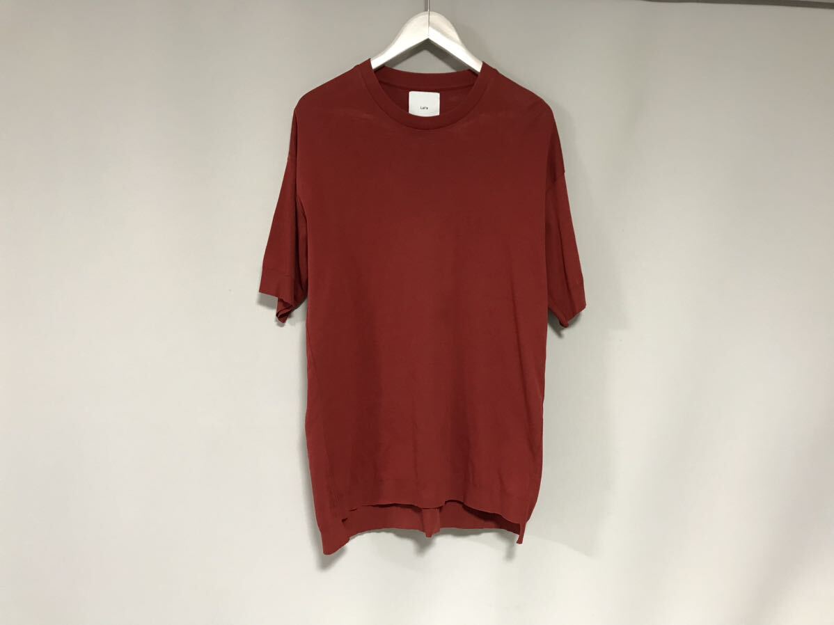 本物ルイスLuisコットン薄手ニット半袖Tシャツメンズサーフアメカジミリタリーワークビジネススーツ赤レッドS拍卖