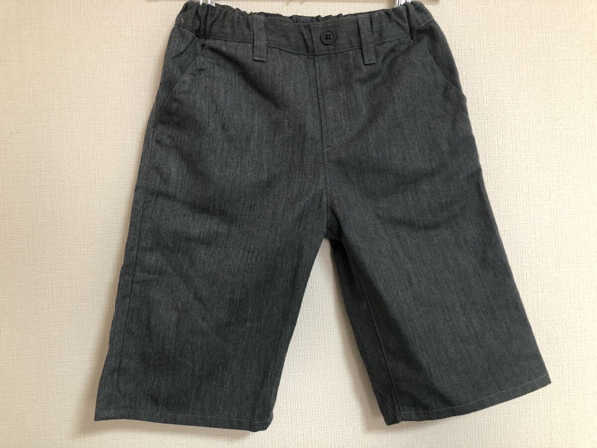 コムサイズ ハーフパンツ120A キッズ 男の子 グレー ボトムス COMME CA ISM フォーマル七五三 ブランド子供服拍卖