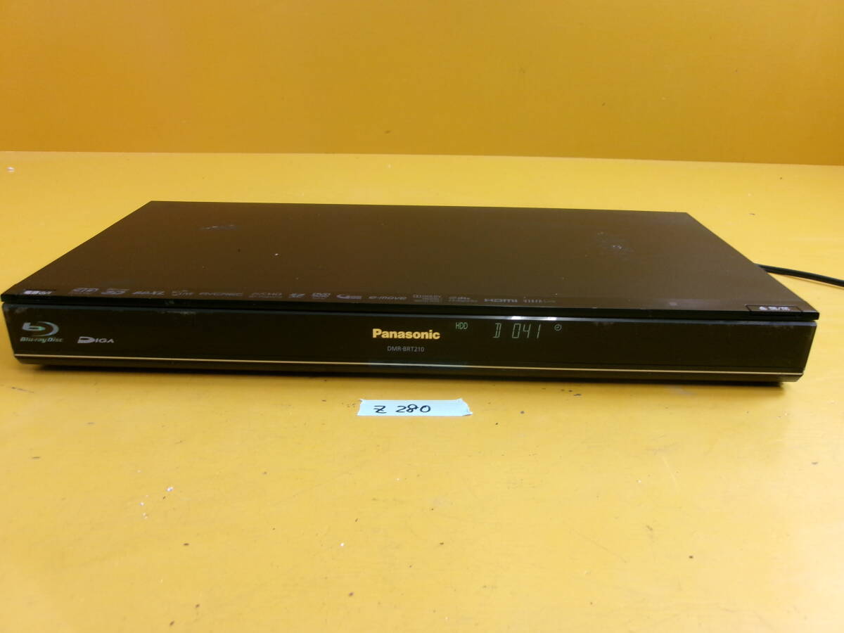 (Z-280)PANASONIC ブルーレイレコーダー DMR-BRT210 通電確認のみ 現状品拍卖